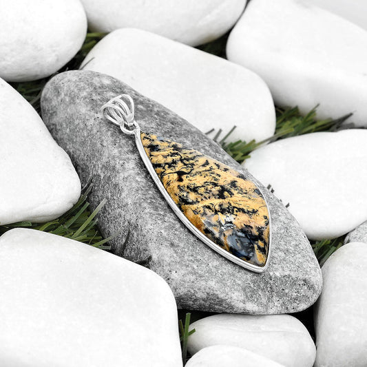 Natural Rose Plume Agate Pendant P-1001 SDP124670