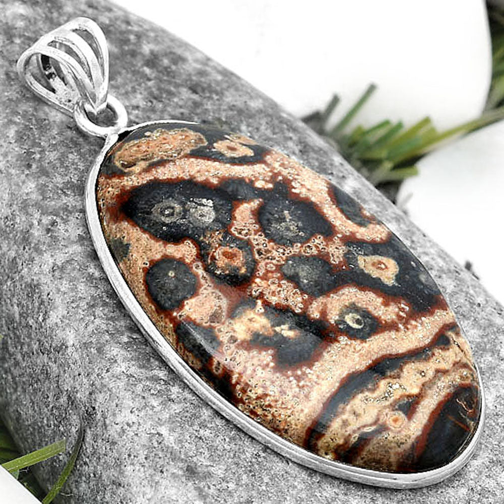 Natural Viper Skin Jasper Pendant P-1001 SDP124914