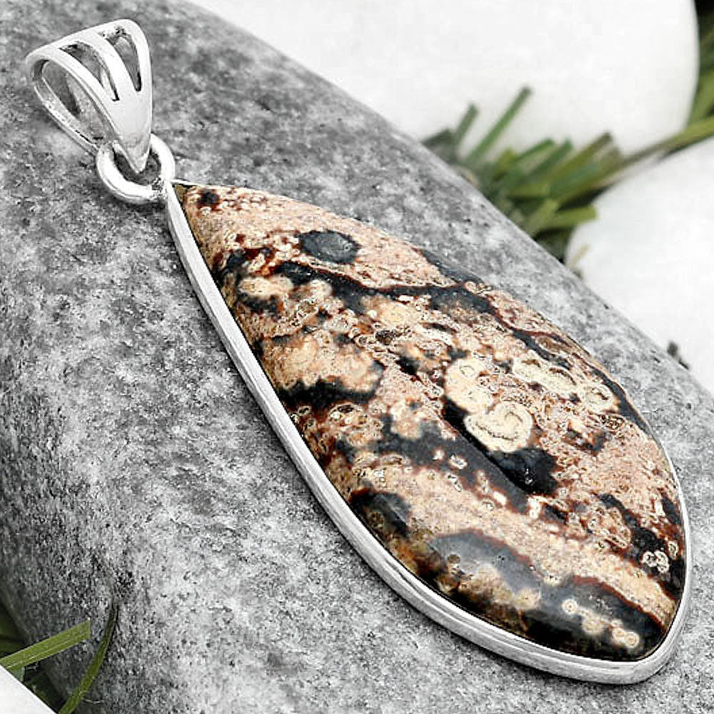 Natural Viper Skin Jasper Pendant P-1001 SDP124920