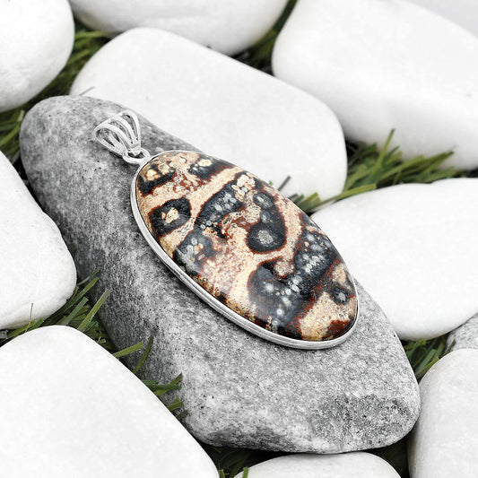 Natural Viper Skin Jasper Pendant P-1001 SDP124936