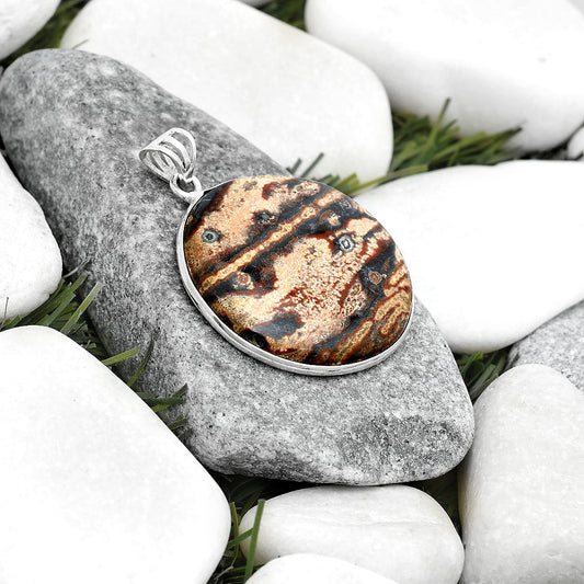 Natural Viper Skin Jasper Pendant P-1001 SDP124949