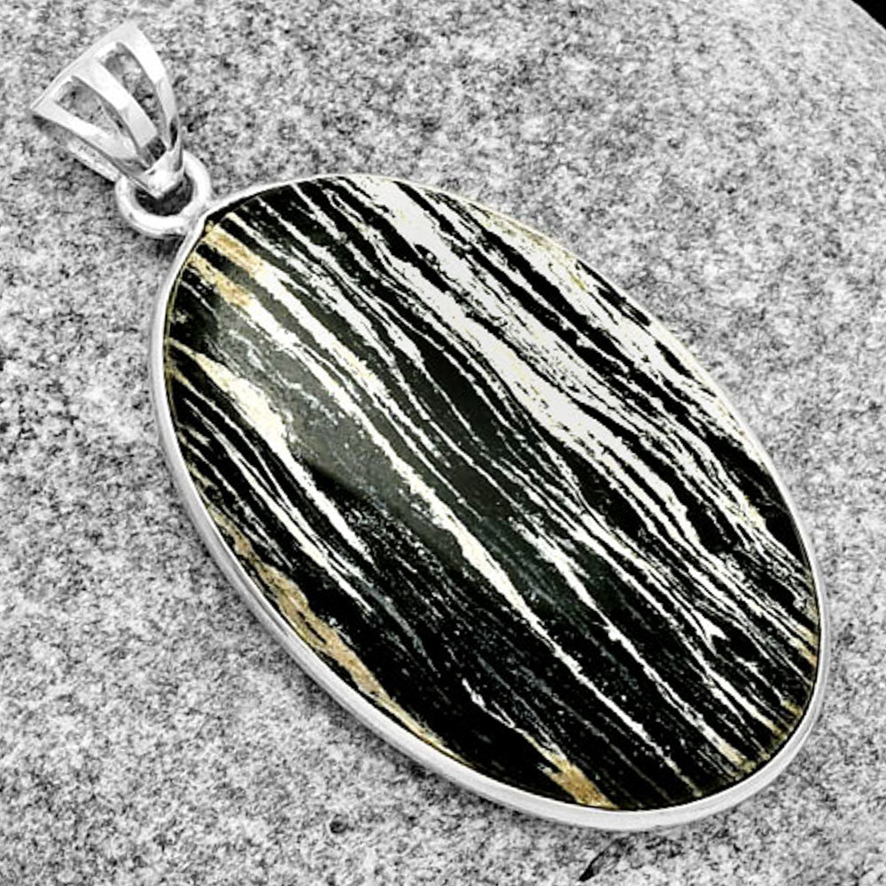 Natural Silver Leaf Obsidian Pendant P-1001 SDP125032