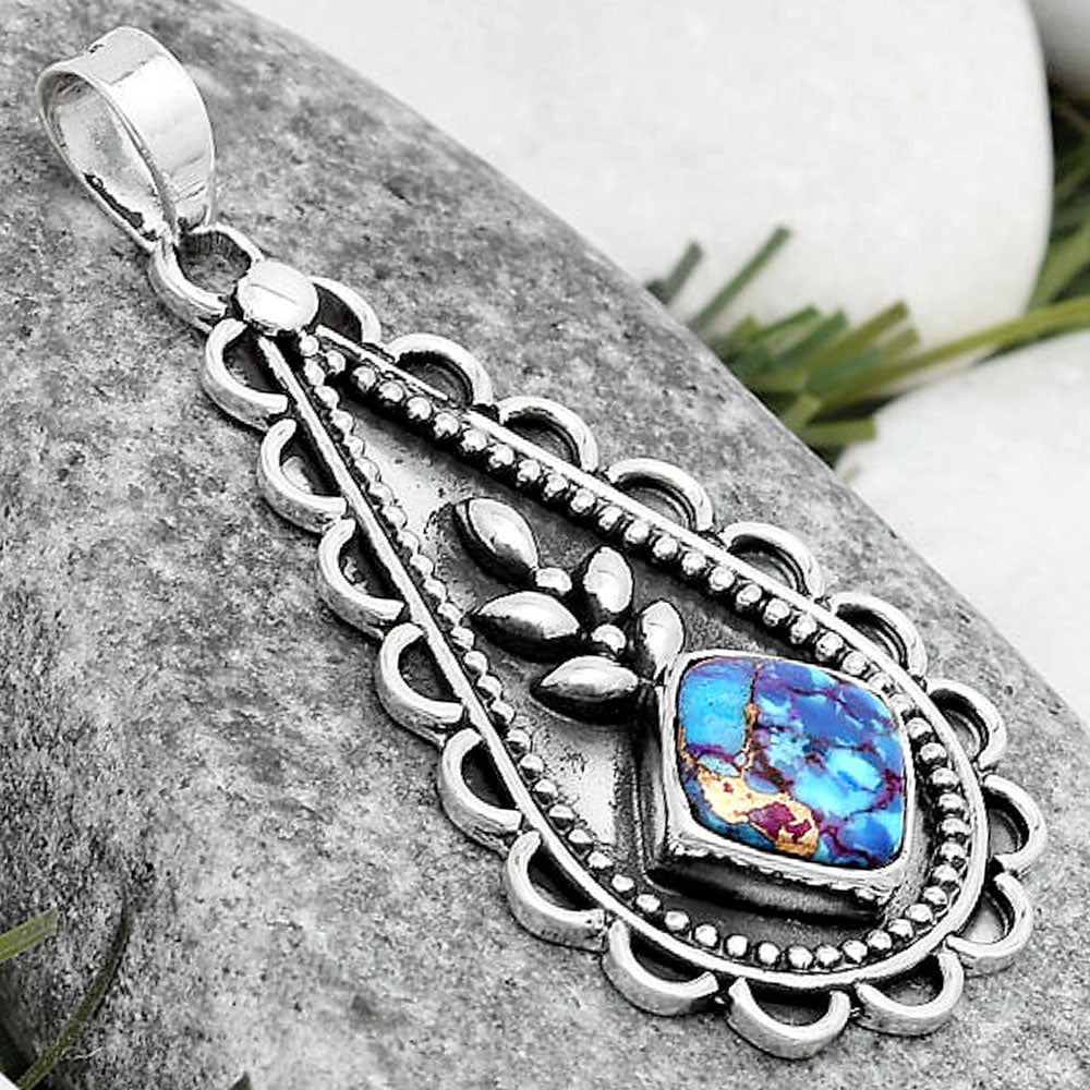 Copper Purple Turquoise - Arizona Pendant P-1033 SDP125252
