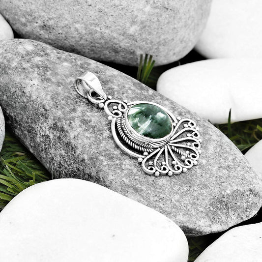 Natural Russian Seraphinite Pendant P-1544 SDP125359