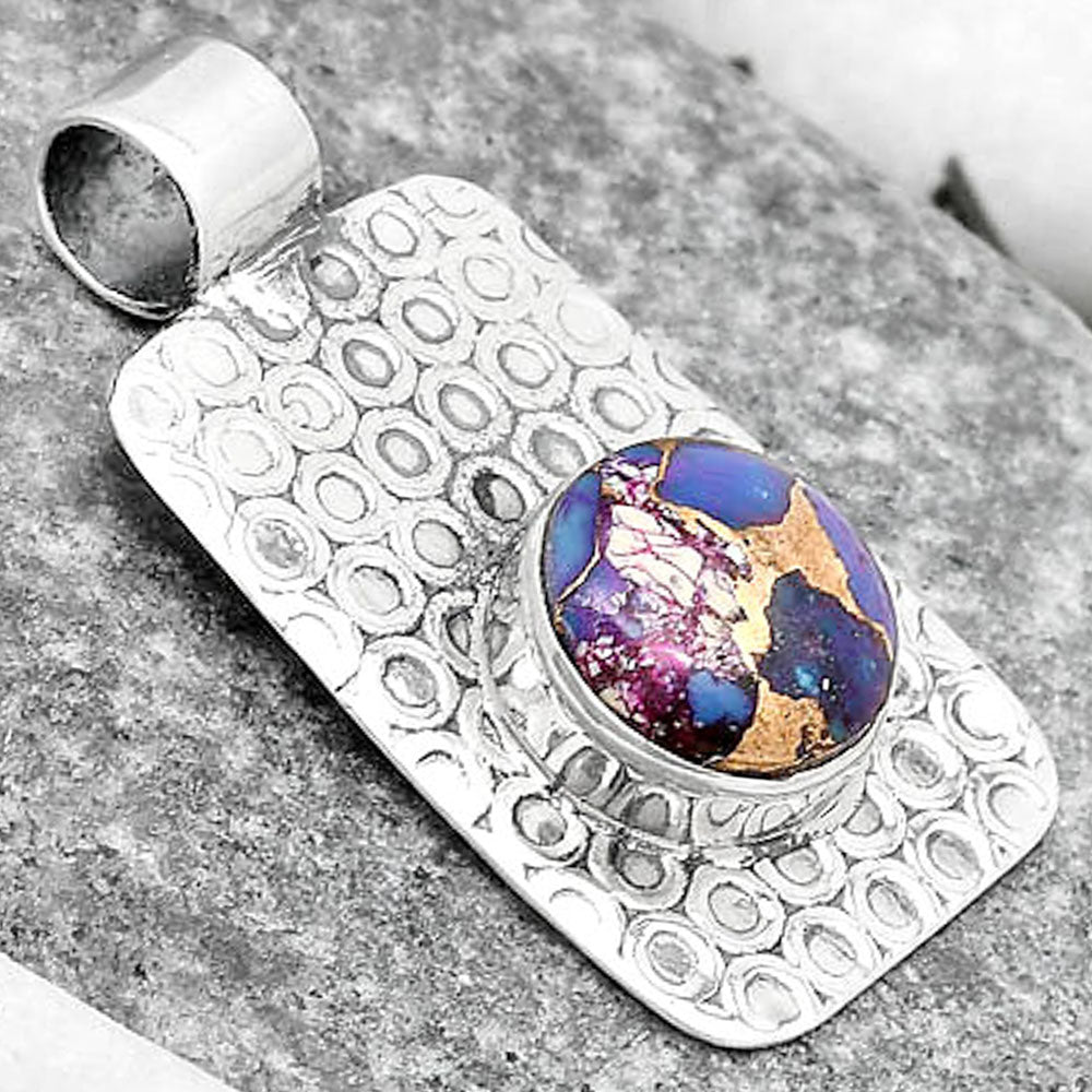 Copper Purple Turquoise - Arizona Pendant P-1674 SDP125373