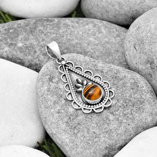 Natural Tiger Eye - Africa Pendant P-1033 SDP125443