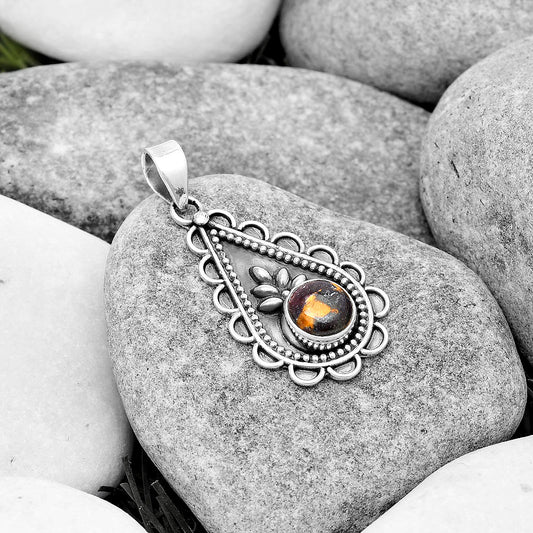 Natural Indian Blanket Jasper Pendant P-1033 SDP125446