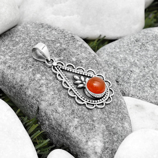 Natural Carnelian Pendant P-1033 SDP125470
