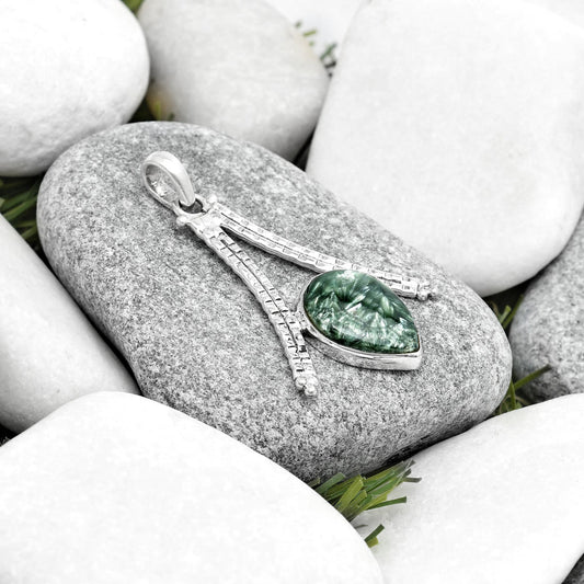 Natural Russian Seraphinite Pendant P-1034 SDP125618