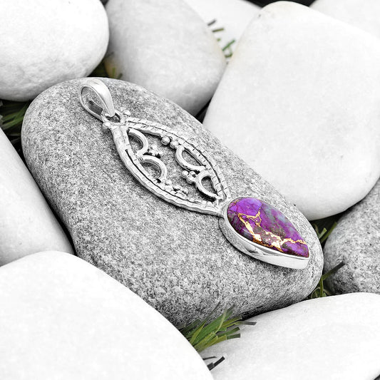 Copper Purple Turquoise - Arizona Pendant P-1035 SDP125638