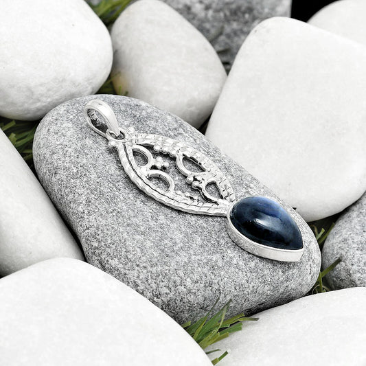 Blue Fire Labradorite - Madagascar Pendant P-1035 SDP125645