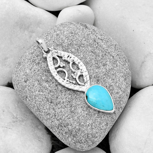 Natural Rare Turquoise Nevada Aztec Mt Pendant P-1035 SDP125858