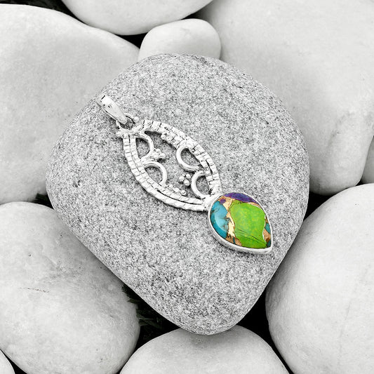 Multi Copper Turquoise - Arizona Pendant P-1035 SDP125865