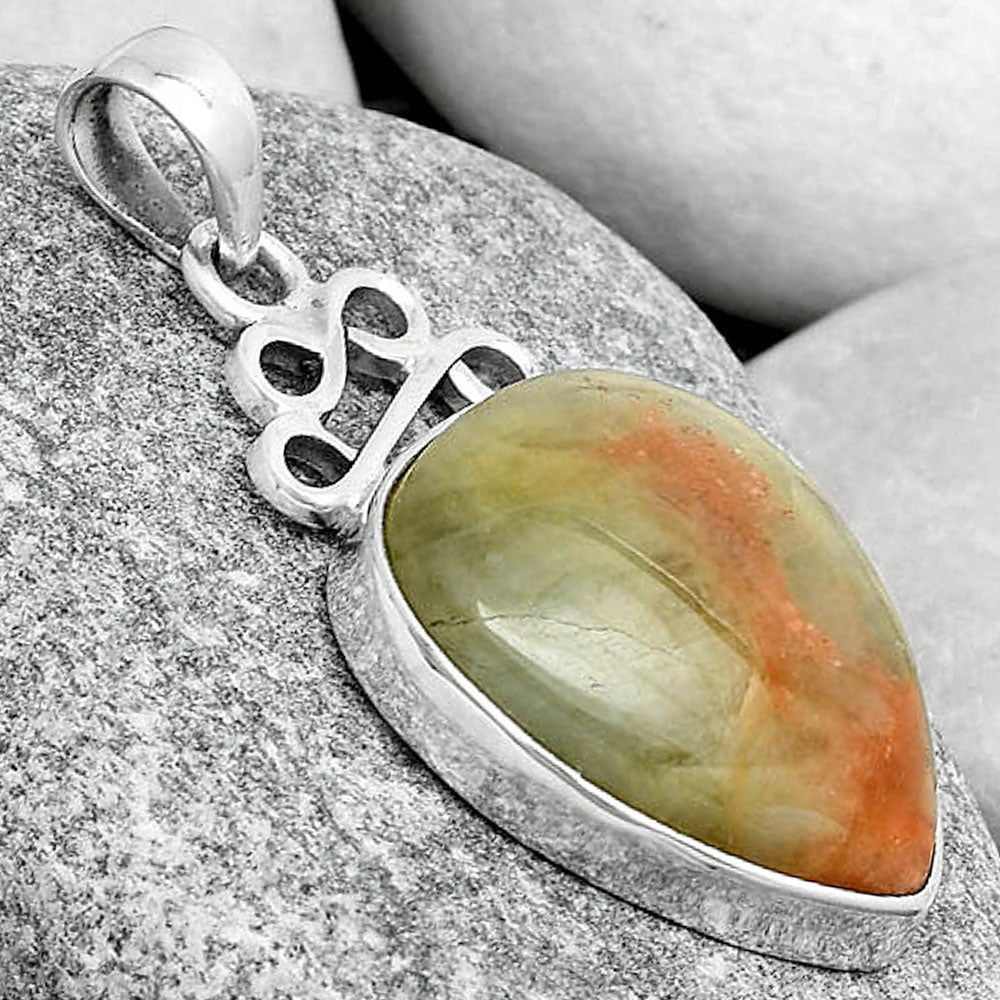 Natural Golden Seraphinite Pendant P-1554 SDP125971