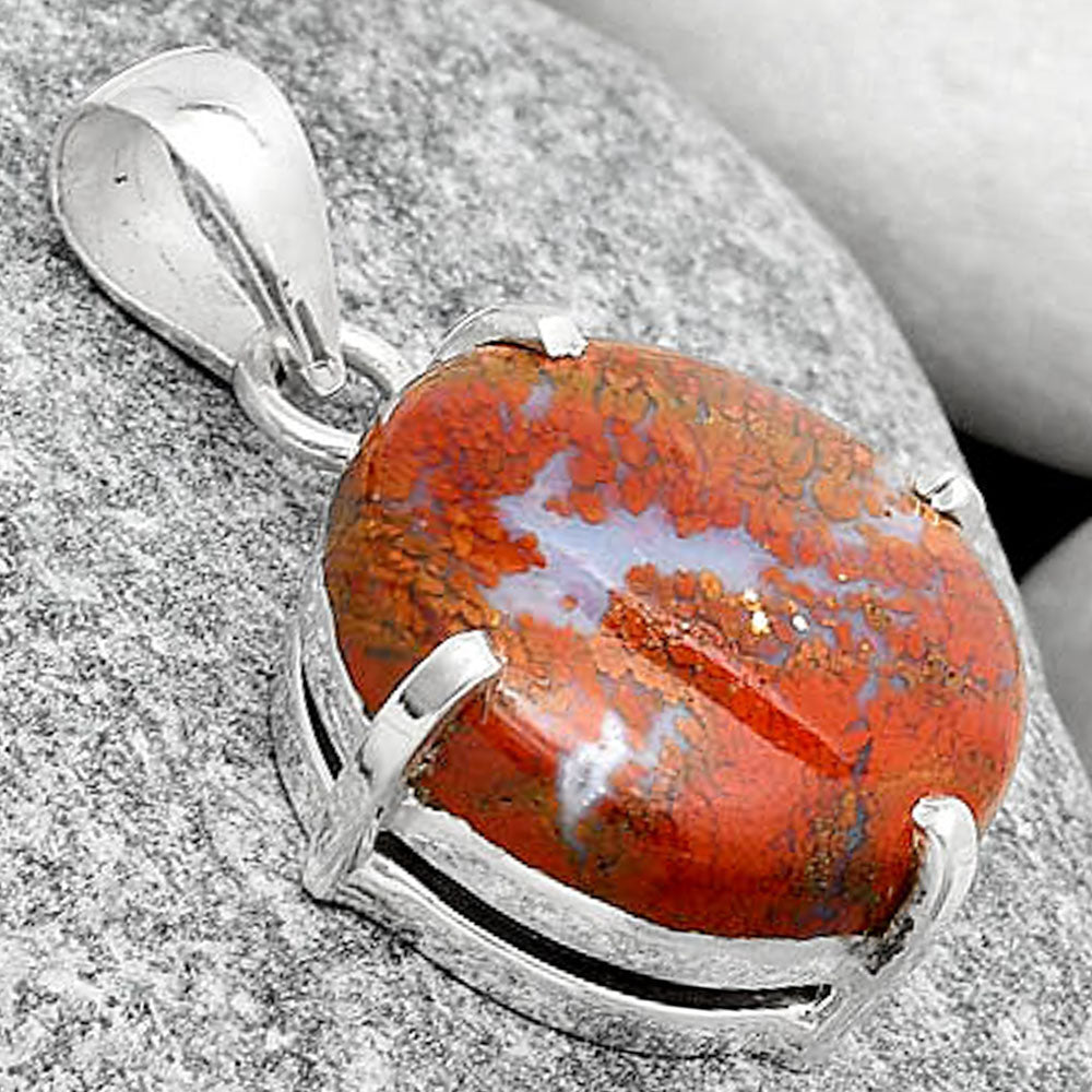 Natural Red Moss Agate Pendant P-1013 SDP126135
