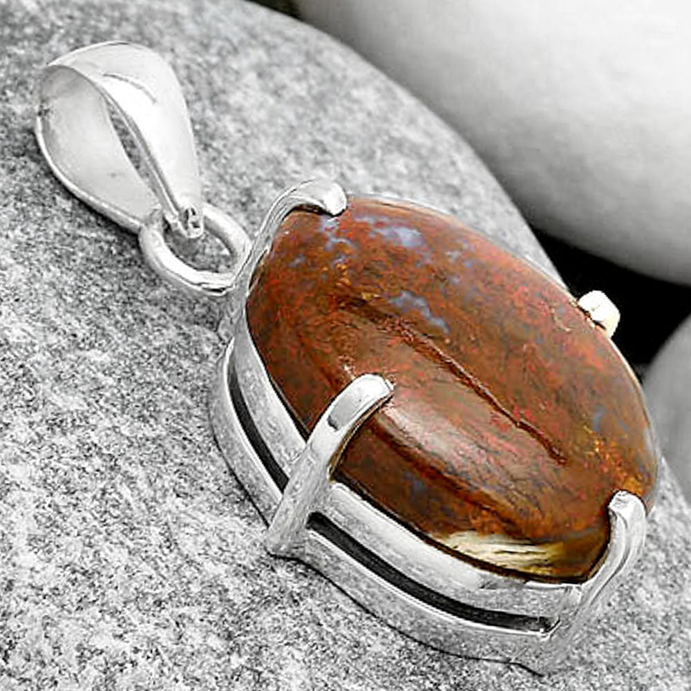 Natural Red Moss Agate Pendant P-1013 SDP126138