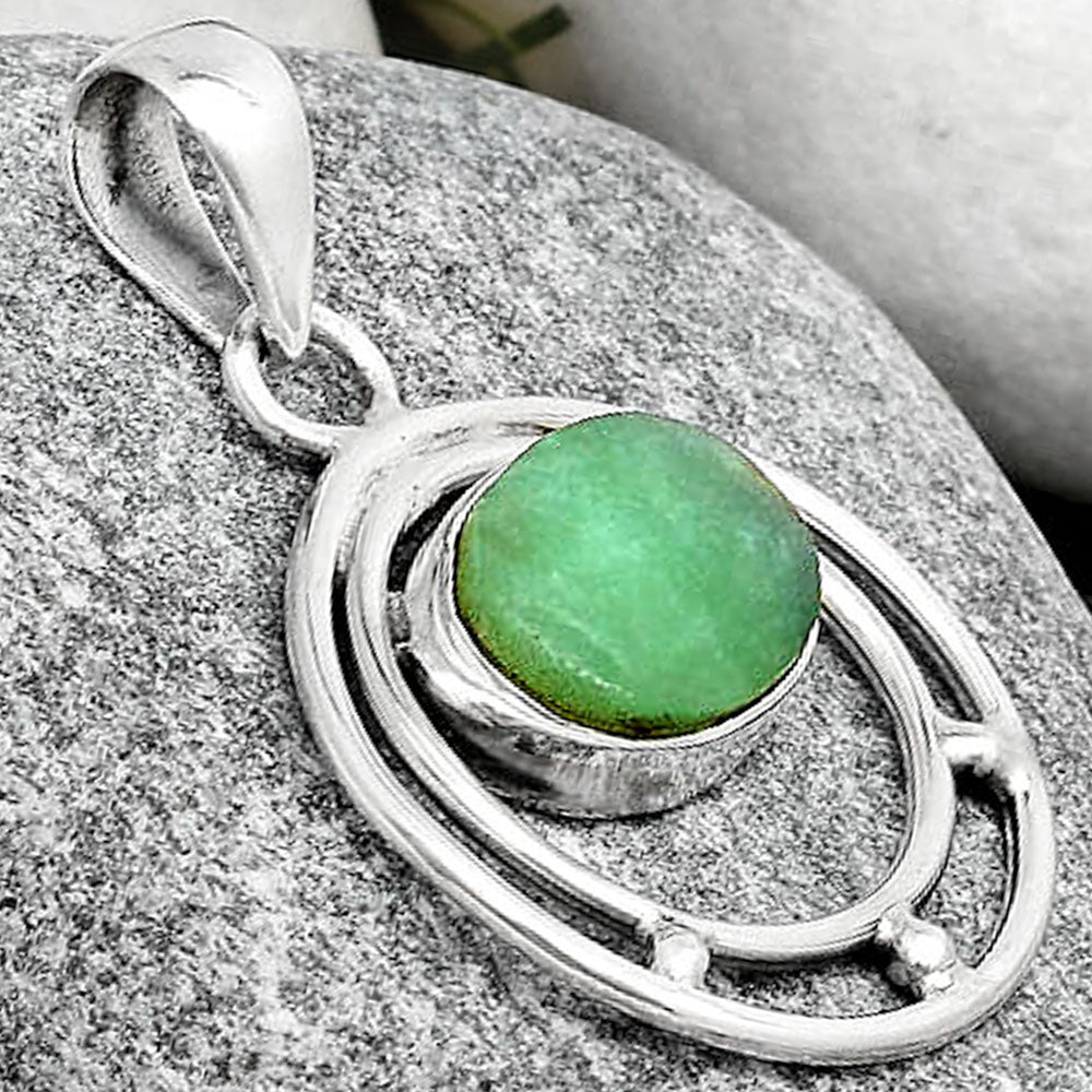 Natural Boulder Chrysoprase Australia Pendant P-1712 SDP126190