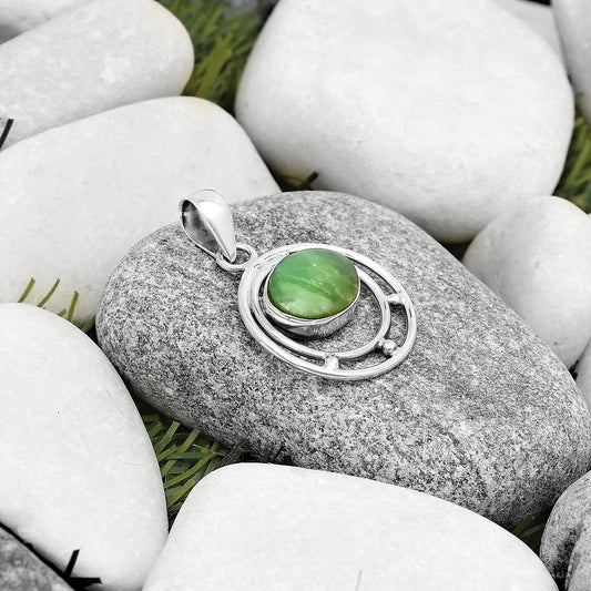 Natural Boulder Chrysoprase Australia Pendant P-1712 SDP126195