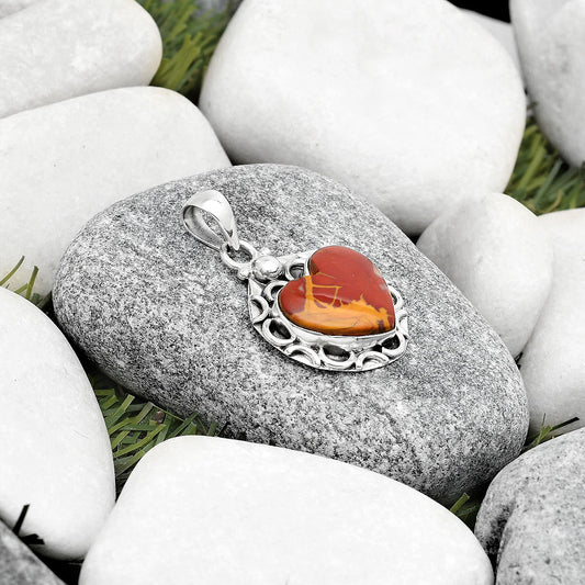 Heart Natural Noreena Jasper Pendant P-1242 SDP126223