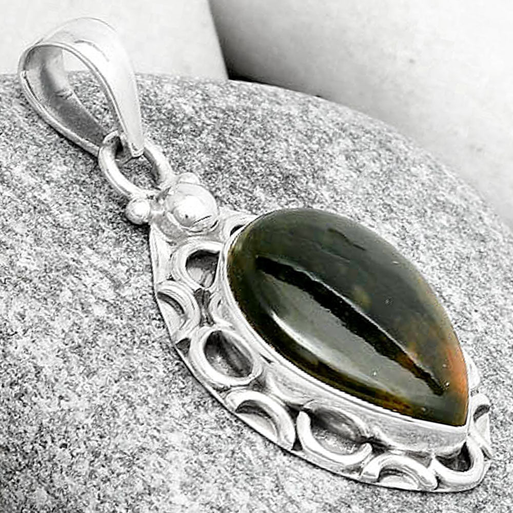 Natural Chrome Chalcedony Pendant P-1242 SDP126238