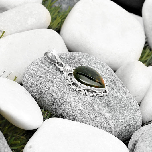 Natural Chrome Chalcedony Pendant P-1242 SDP126238