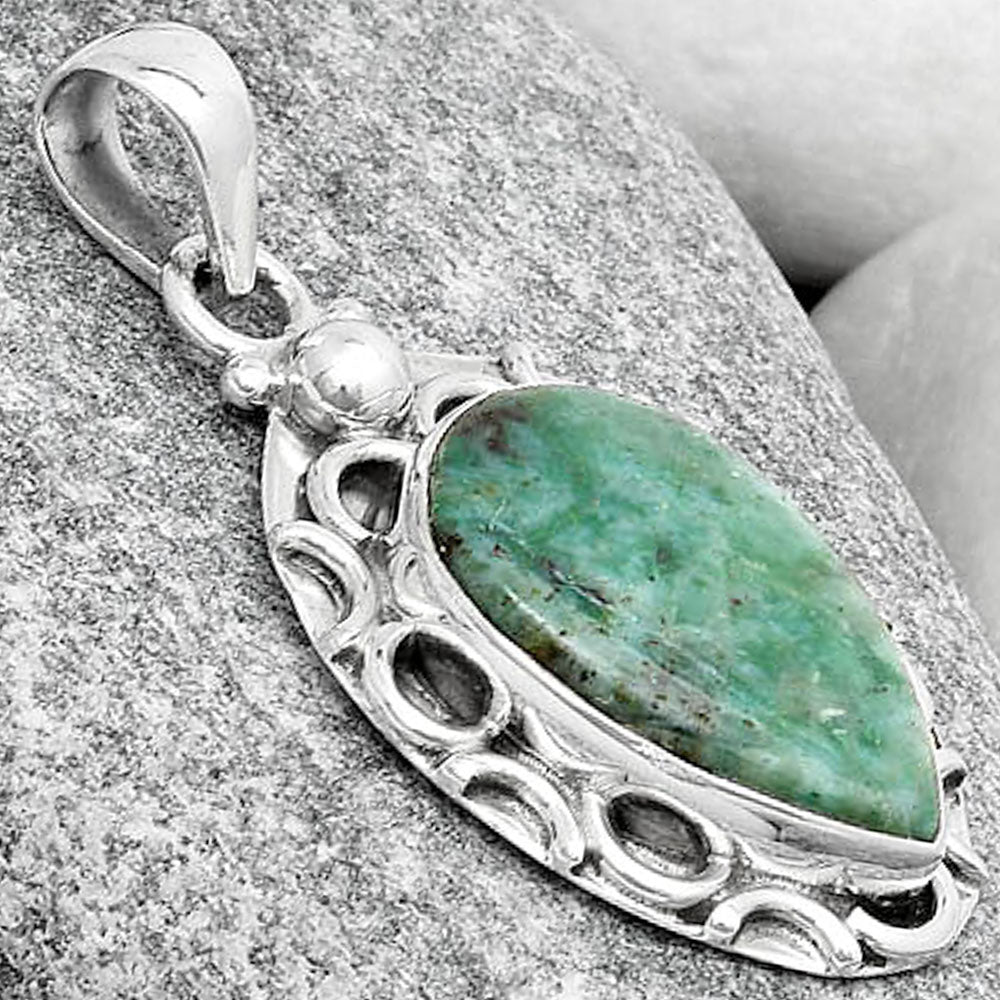 Natural Larsonite Jasper Pendant P-1242 SDP126248