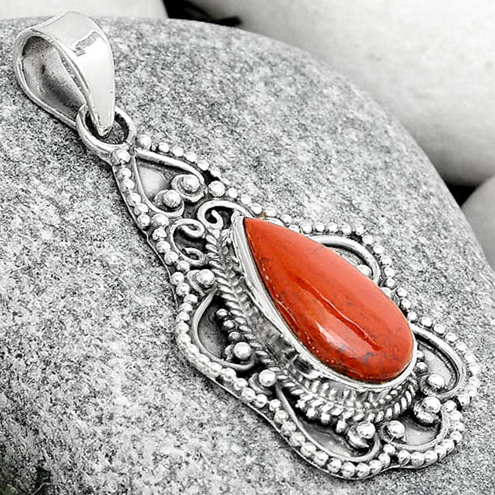 Natural Red Moss Agate Pendant P-1214 SDP126272