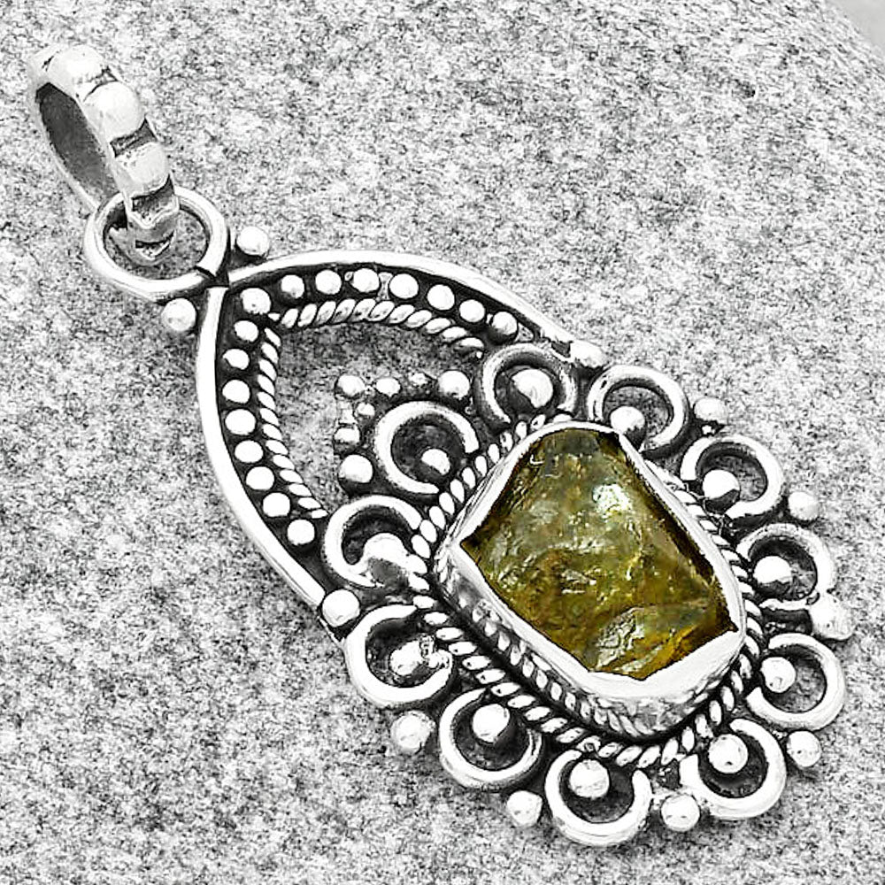 Natural Rare Kornerupine Rough Pendant P-1224 SDP126462
