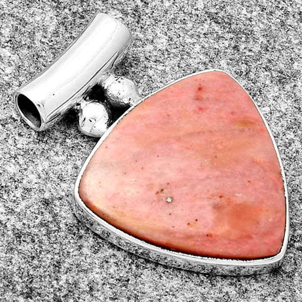 Natural Pink Tulip Quartz Pendant P-1259 SDP126544