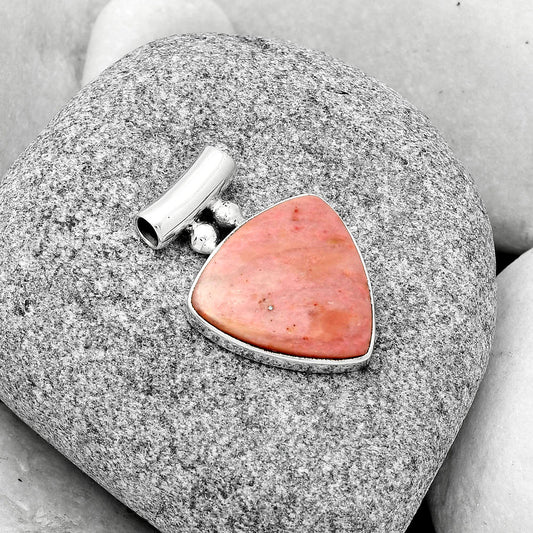 Natural Pink Tulip Quartz Pendant P-1259 SDP126544