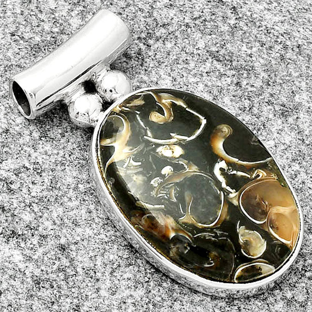 Natural Turtella Jasper - USA Pendant P-1259 SDP126564