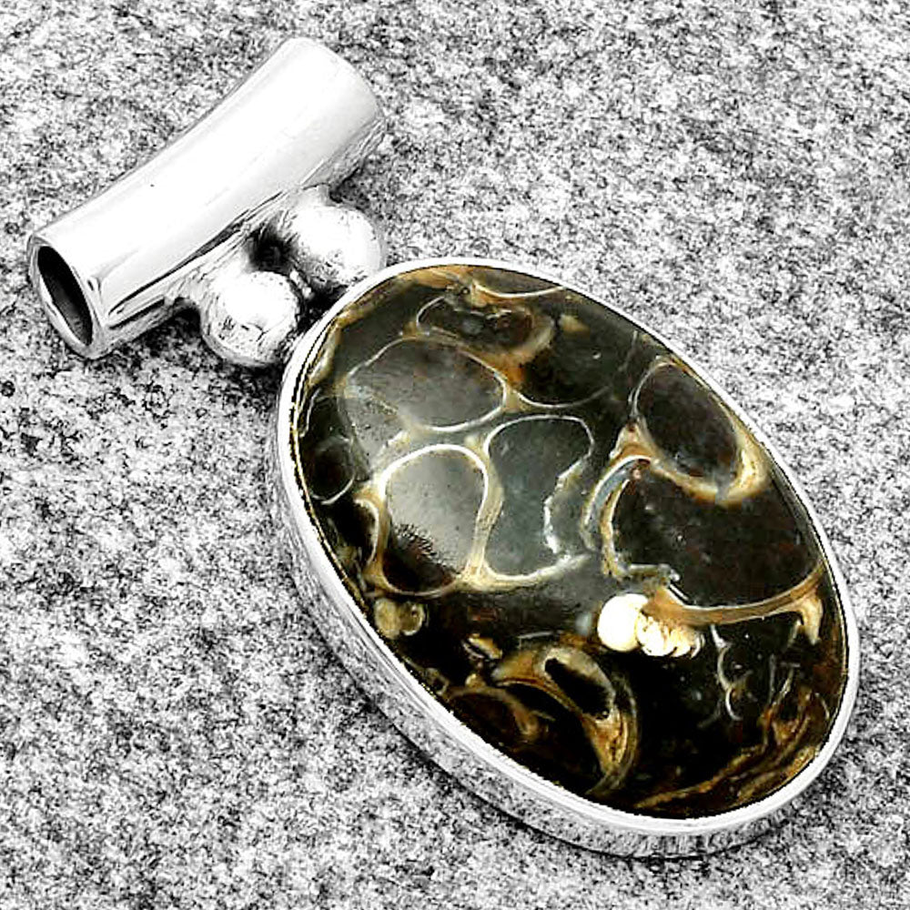 Natural Turtella Jasper - USA Pendant P-1259 SDP126565
