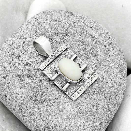 Natural White Opal Pendant P-1658 SDP126634