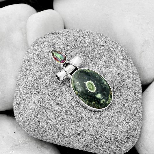 Star Galaxy Jasper & Mystic Topaz Pendant P-1159 SDP126726