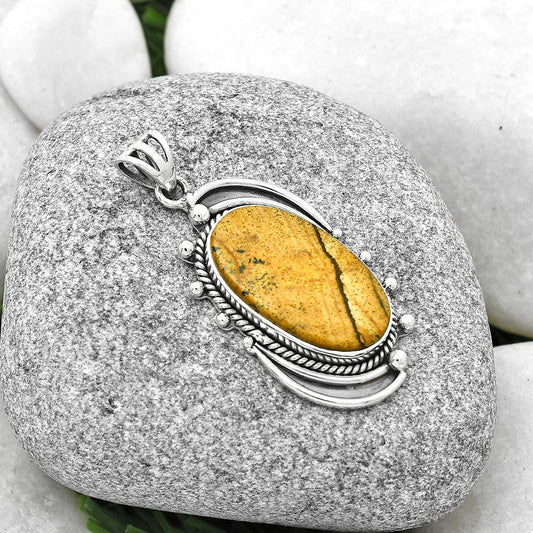 Natural Picture Jasper Pendant P-1012 SDP126859