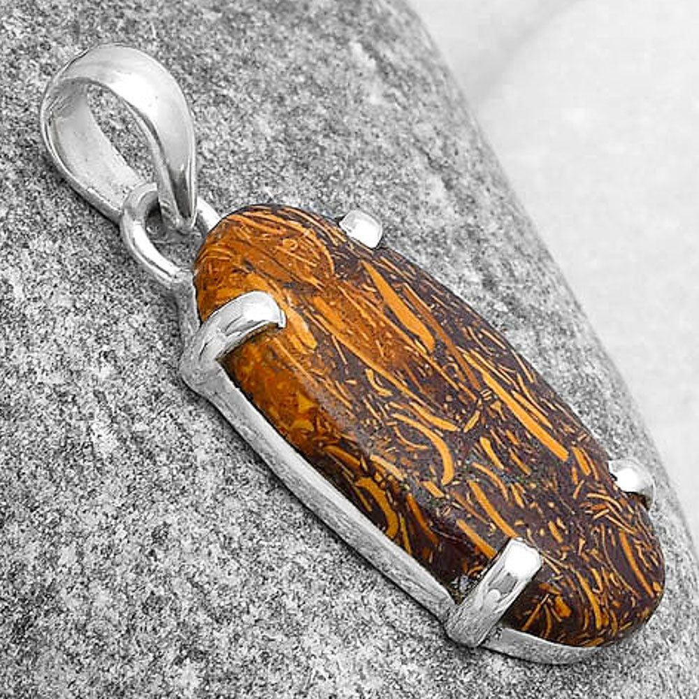 Natural Coquina Fossil Jasper - India Pendant P-1013 SDP126883