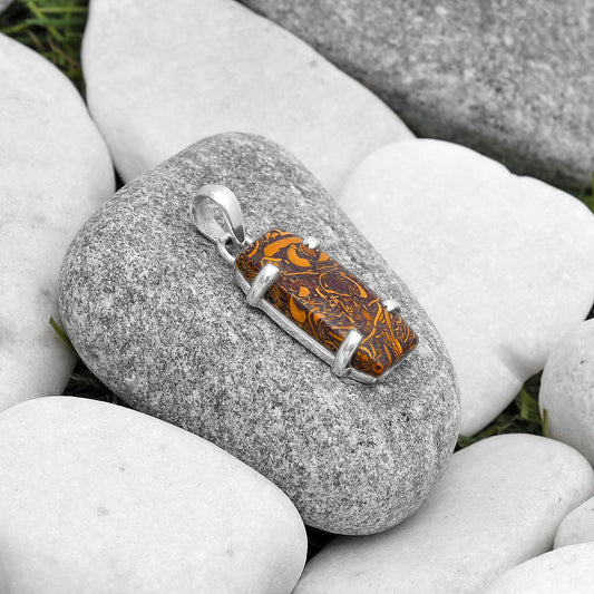 Natural Coquina Fossil Jasper - India Pendant P-1013 SDP126887