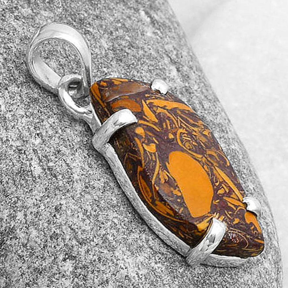 Natural Coquina Fossil Jasper - India Pendant P-1013 SDP126889