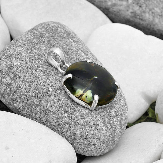 Natural Chrome Chalcedony Pendant P-1013 SDP126894