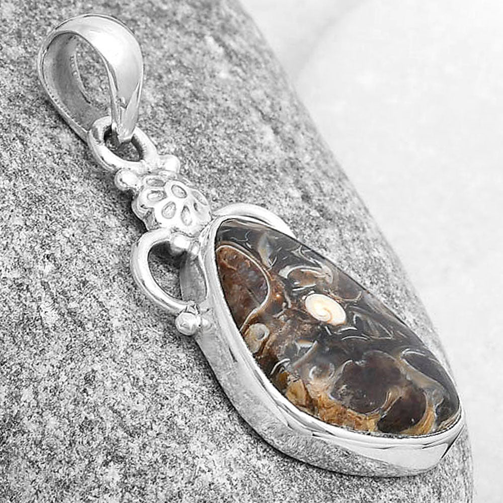 Natural Turtella Jasper - USA Pendant P-1220 SDP126914