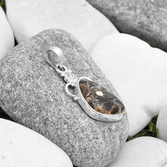 Natural Turtella Jasper - USA Pendant P-1220 SDP126914
