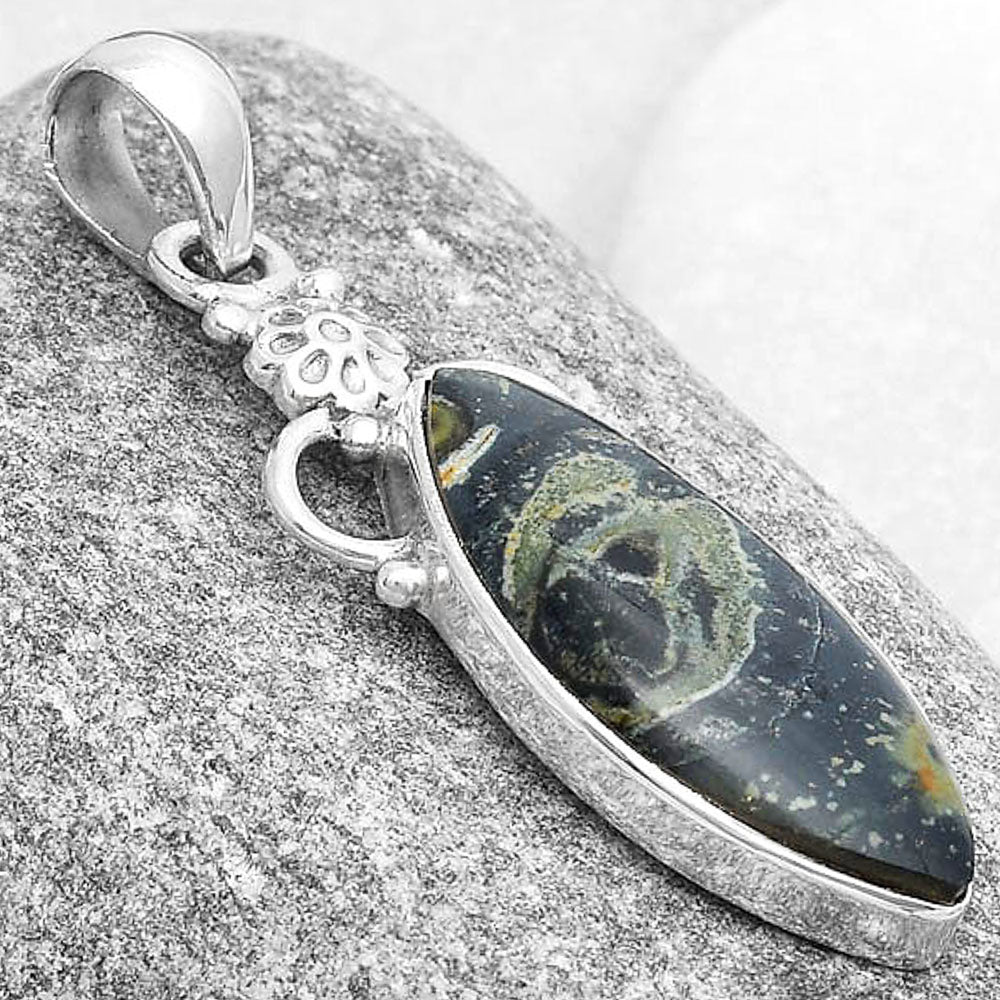 Natural Star Galaxy Jasper Pendant P-1220 SDP126923