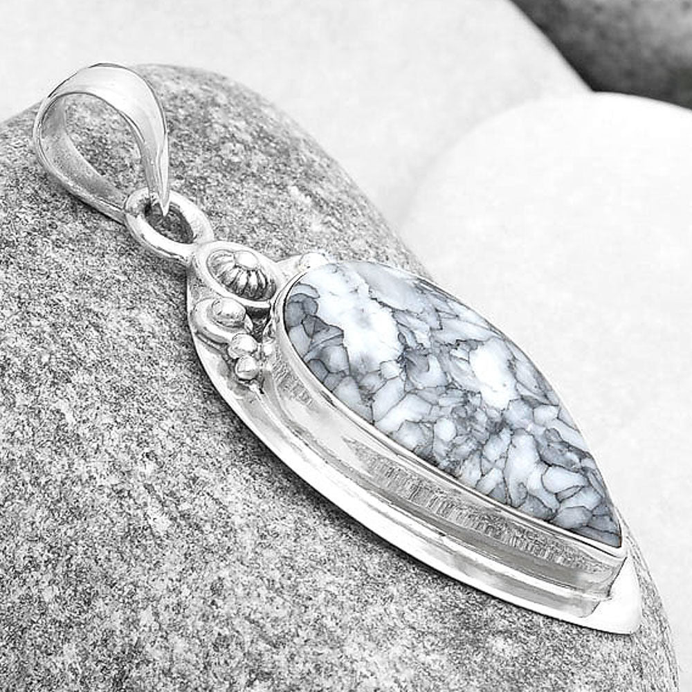 Natural Pinolith Stone Pendant P-1350 SDP126937