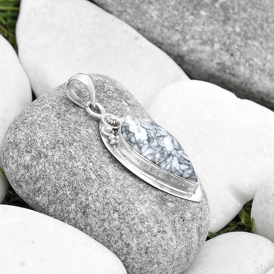 Natural Pinolith Stone Pendant P-1350 SDP126937