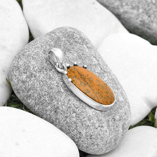 Natural Russian Honey Dendrite Opal Pendant P-1349 SDP126968