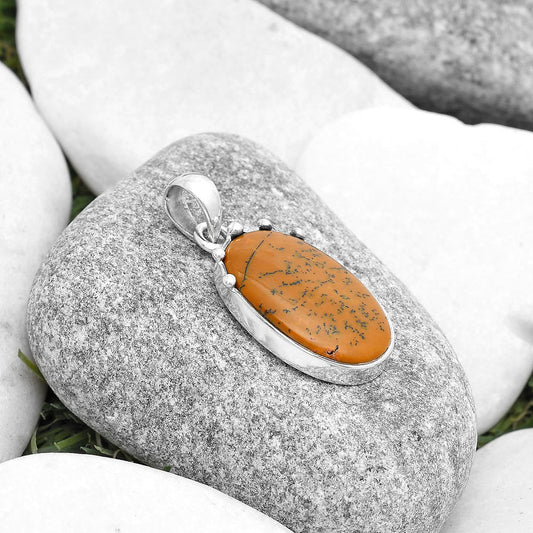 Natural Russian Honey Dendrite Opal Pendant P-1349 SDP127000