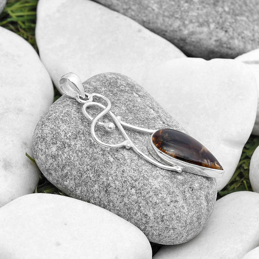 Natural Red Palm Root Agate Pendant P-1036 SDP127016