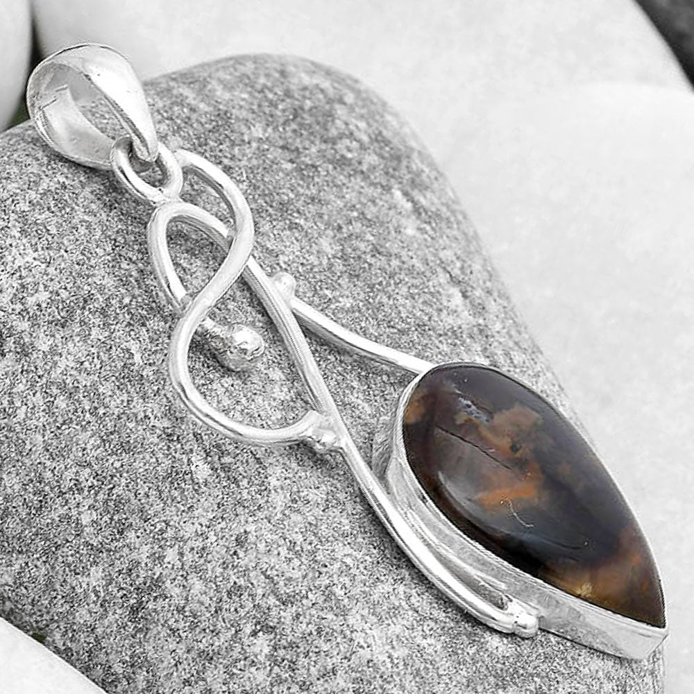 Natural Red Palm Root Agate Pendant P-1036 SDP127021