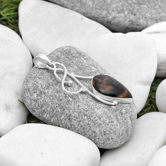 Natural Red Palm Root Agate Pendant P-1036 SDP127021