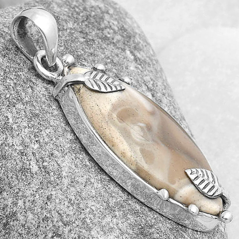 Natural Flint Stone Pendant P-1226 SDP127041